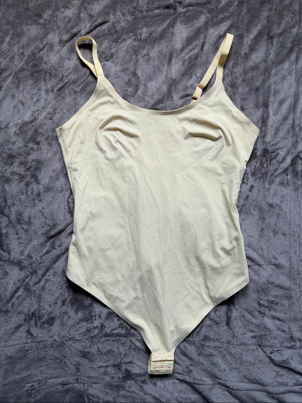 Pinsy Cream Shaping Bodysuit with Nude Lining 1X